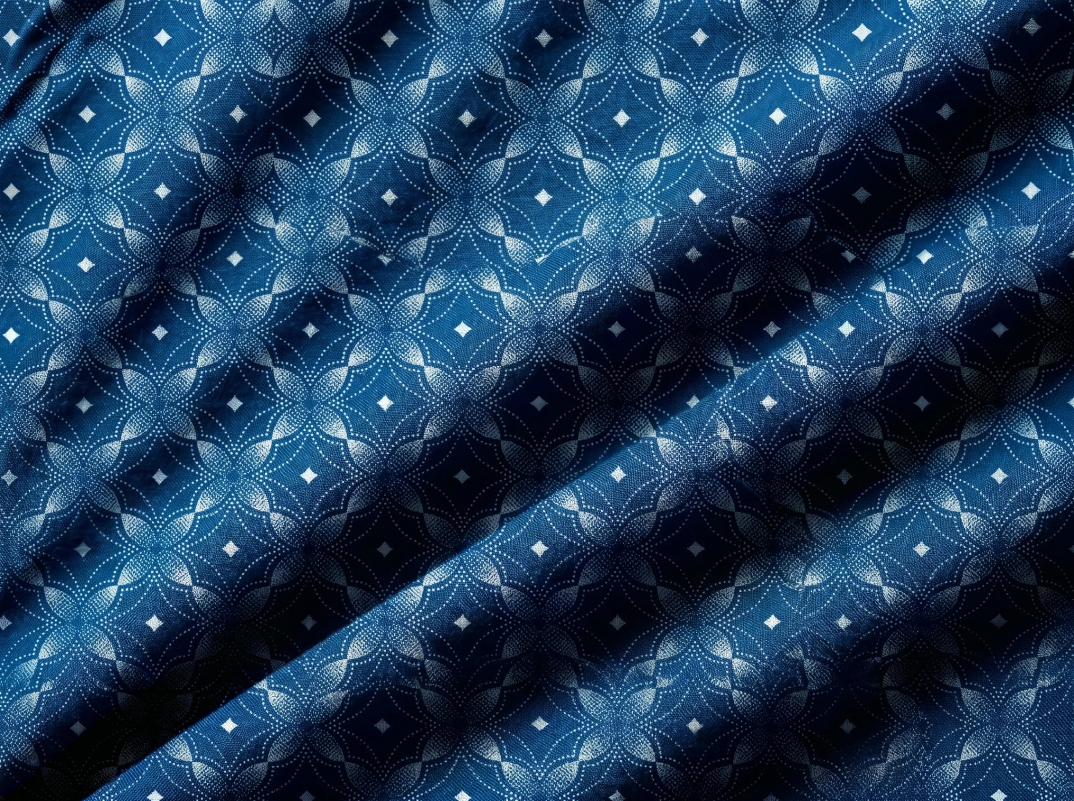 Indigo Crest Rosette