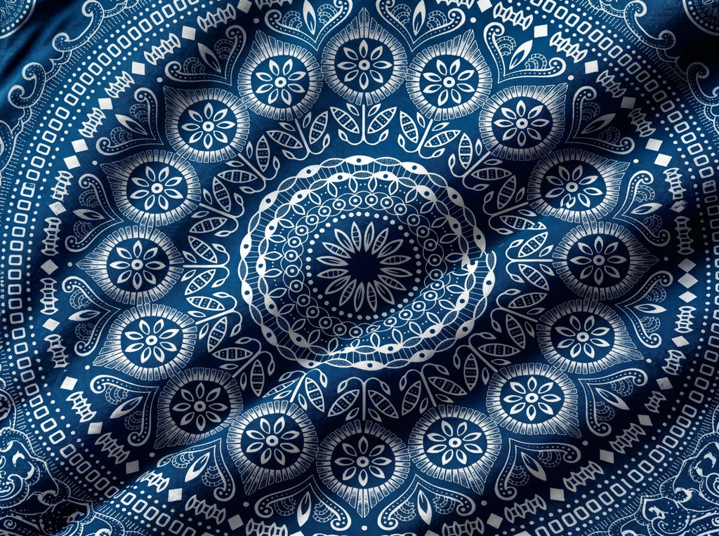 Indigo Crest Tapestry