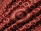 Crimson Eclipse Tapestry