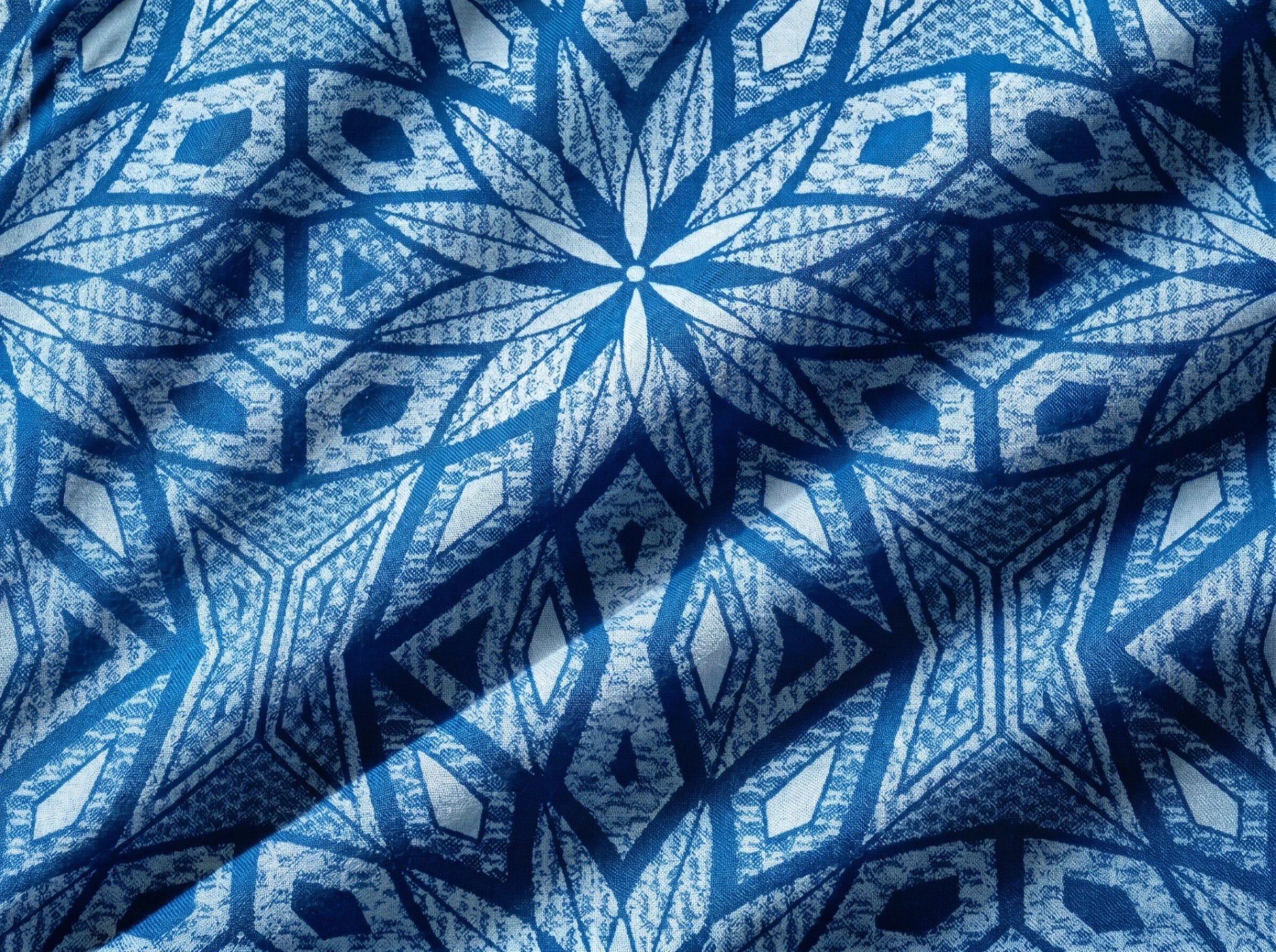 Indigo Crest Geometric Star