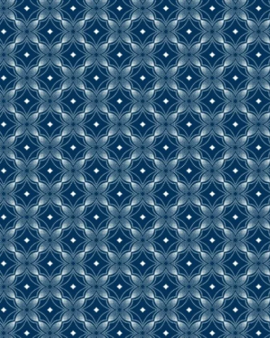 Indigo Crest Rosette