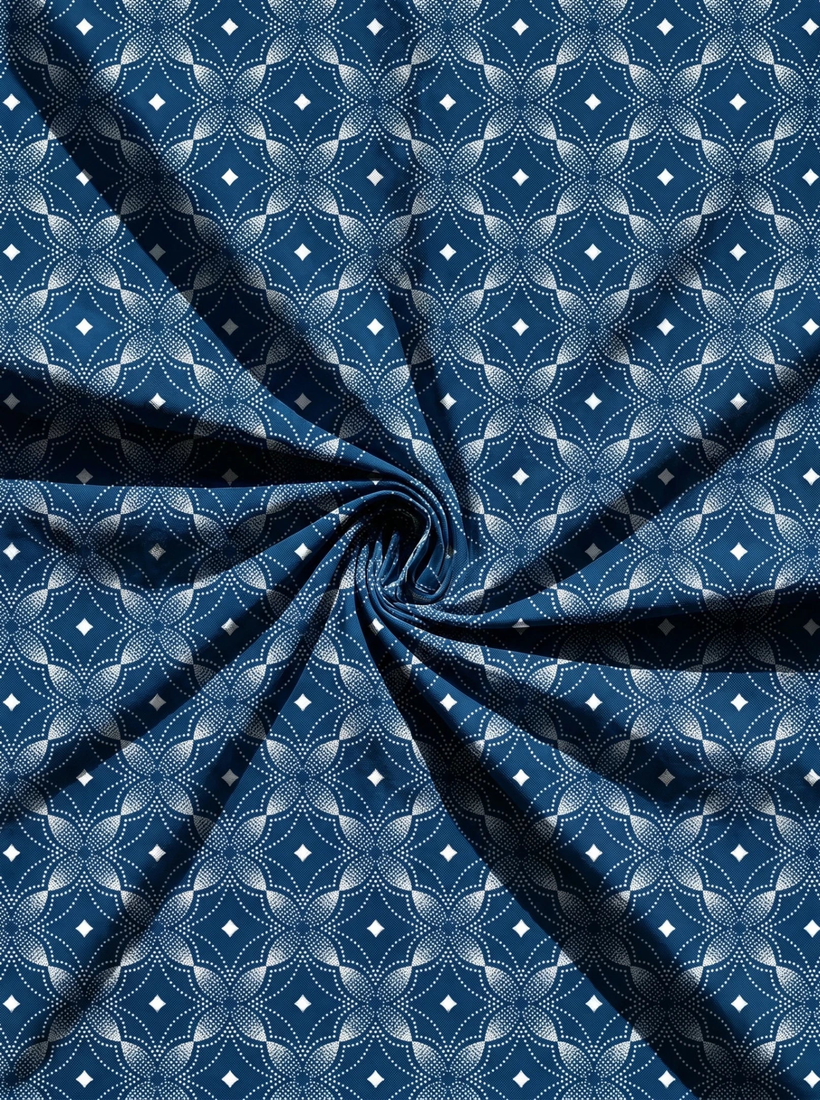 Indigo Crest Rosette