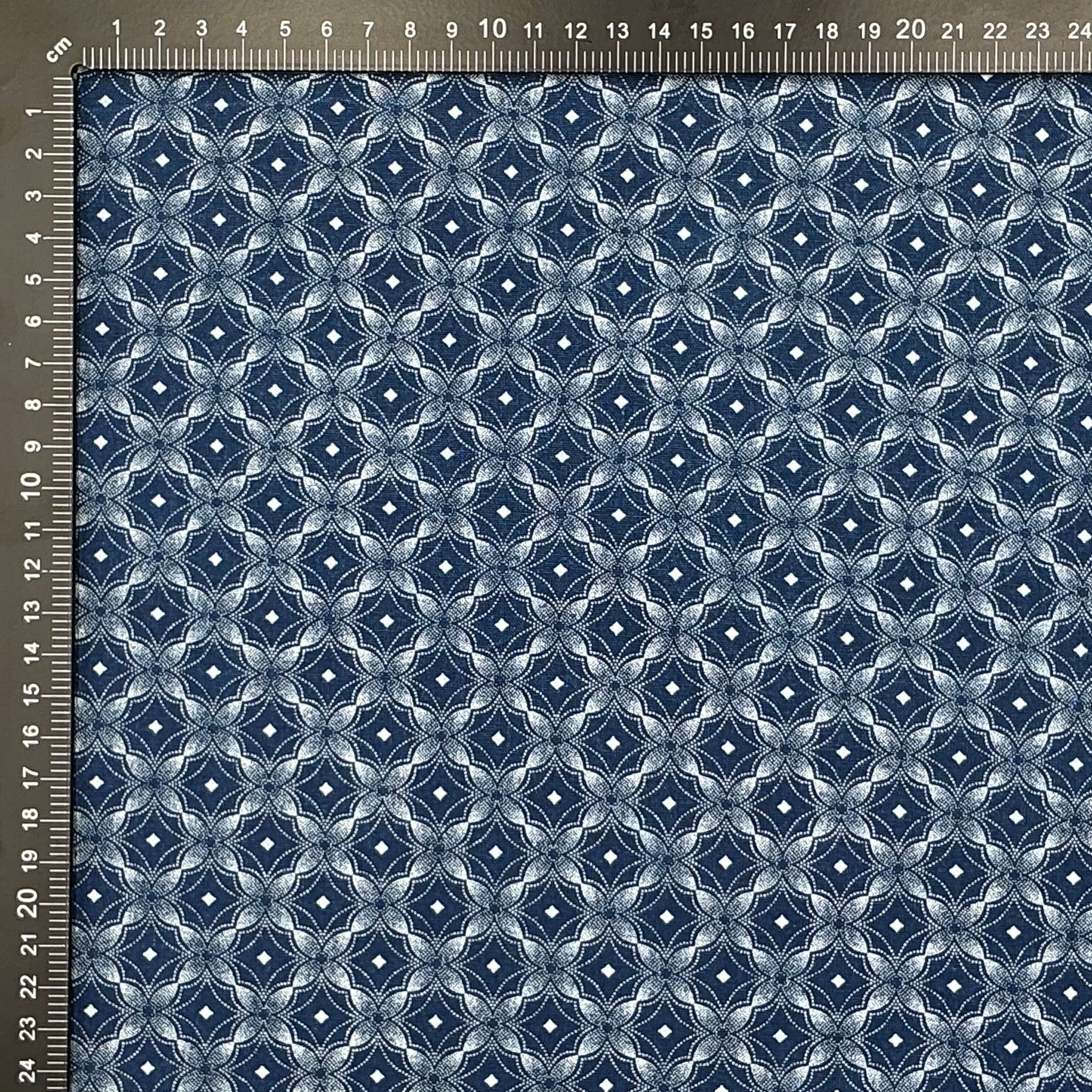 Indigo Crest Rosette