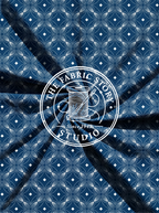 Indigo Crest Rosette