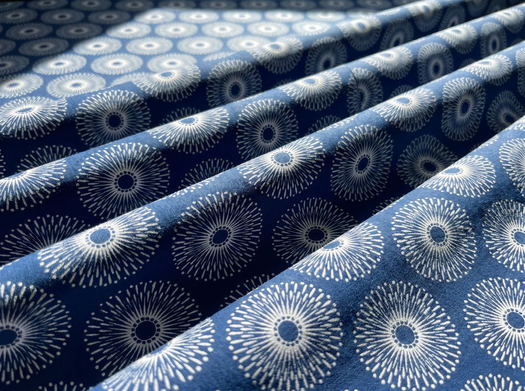Indigo Crest Sunburst