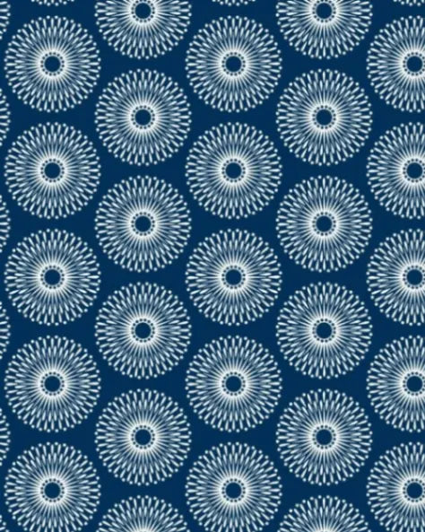 Indigo Crest Sunburst