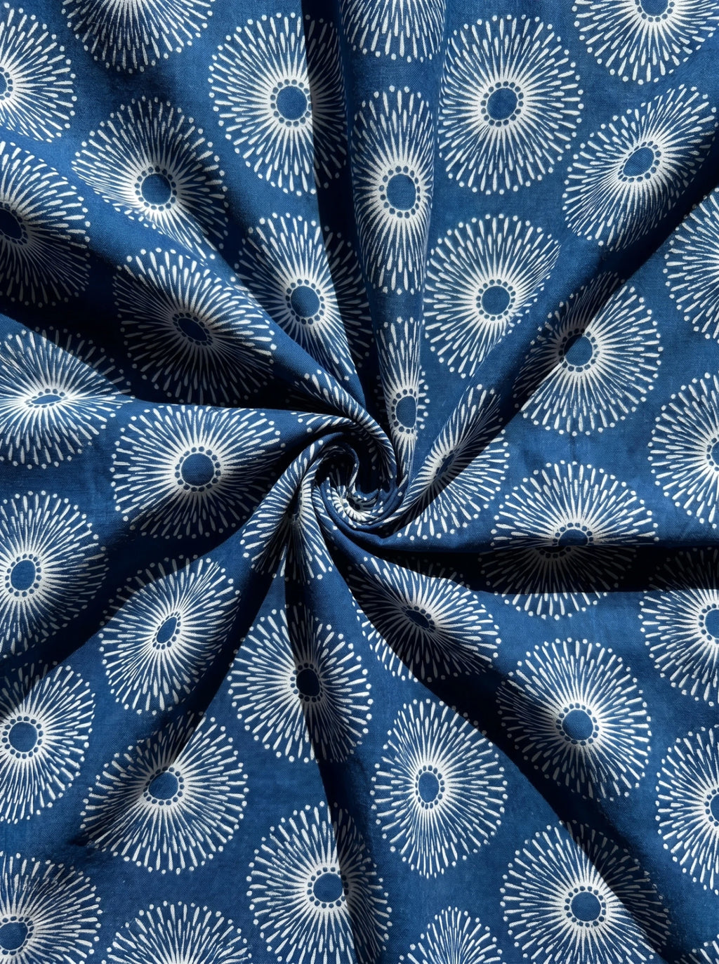 Indigo Crest Sunburst