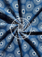 Indigo Crest Sunburst