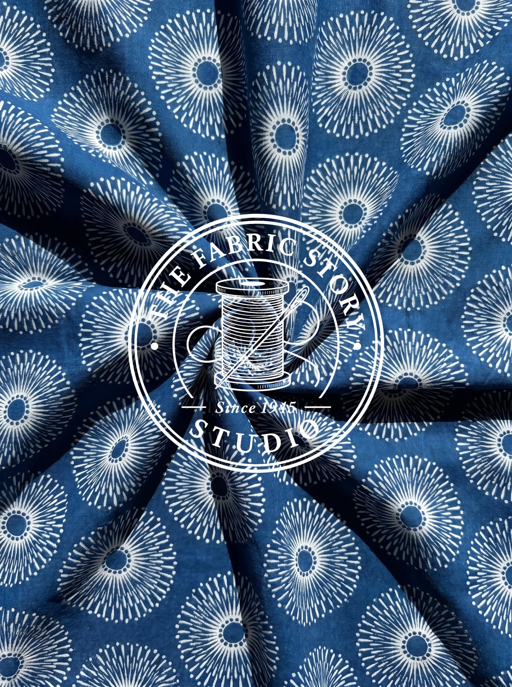 Indigo Crest Sunburst