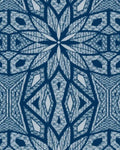 Indigo Crest Geometric Star