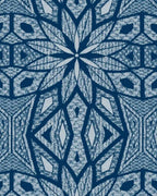 Indigo Crest Geometric Star
