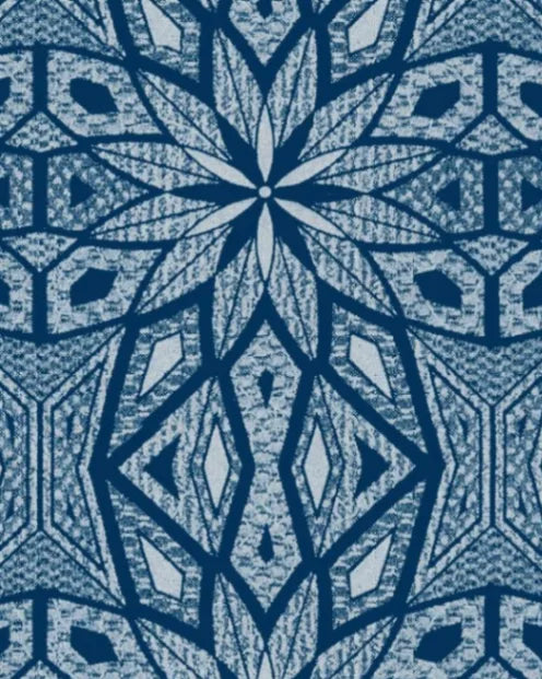 Indigo Crest Geometric Star