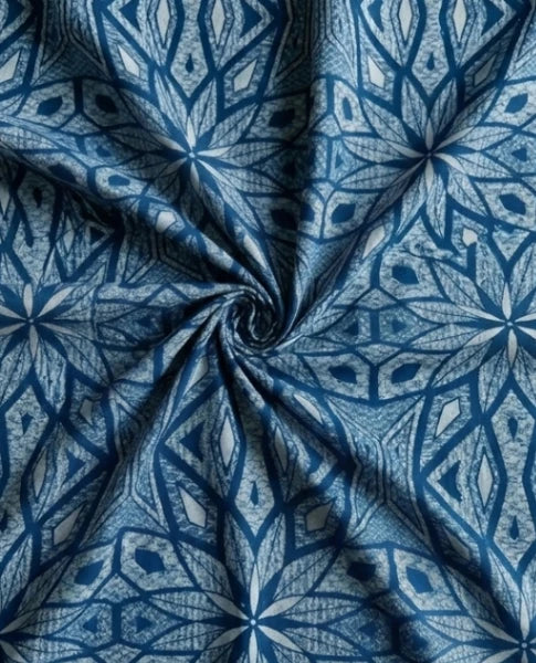 Indigo Crest Geometric Star