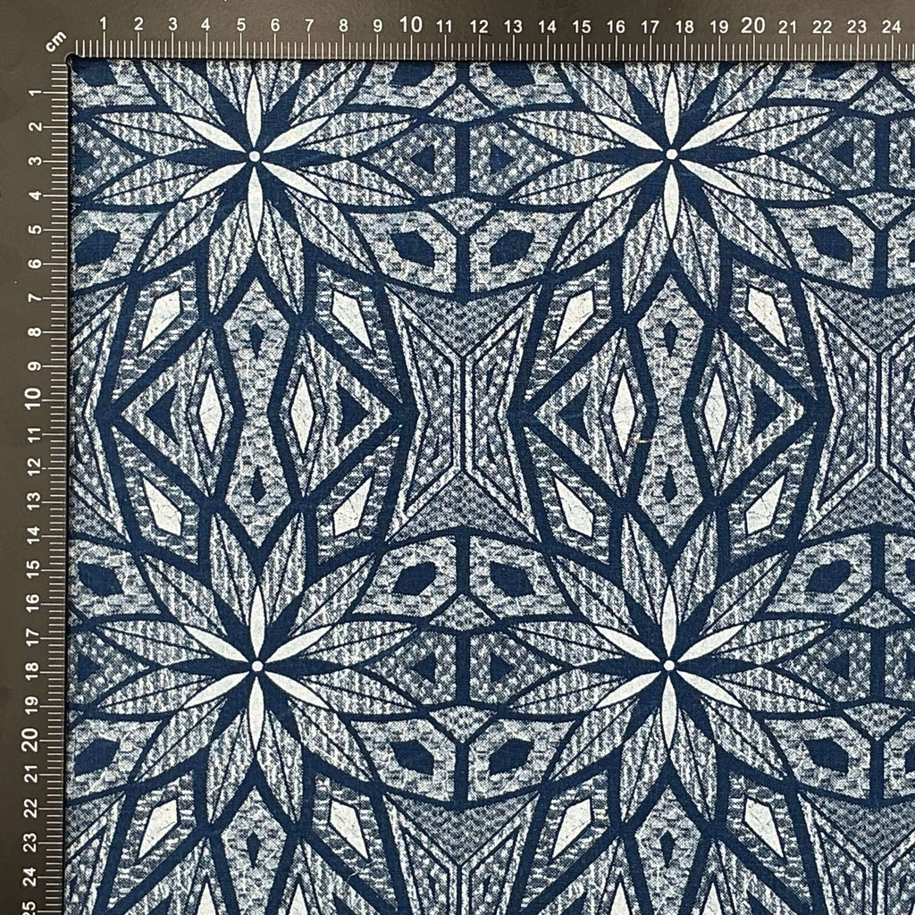 Indigo Crest Geometric Star