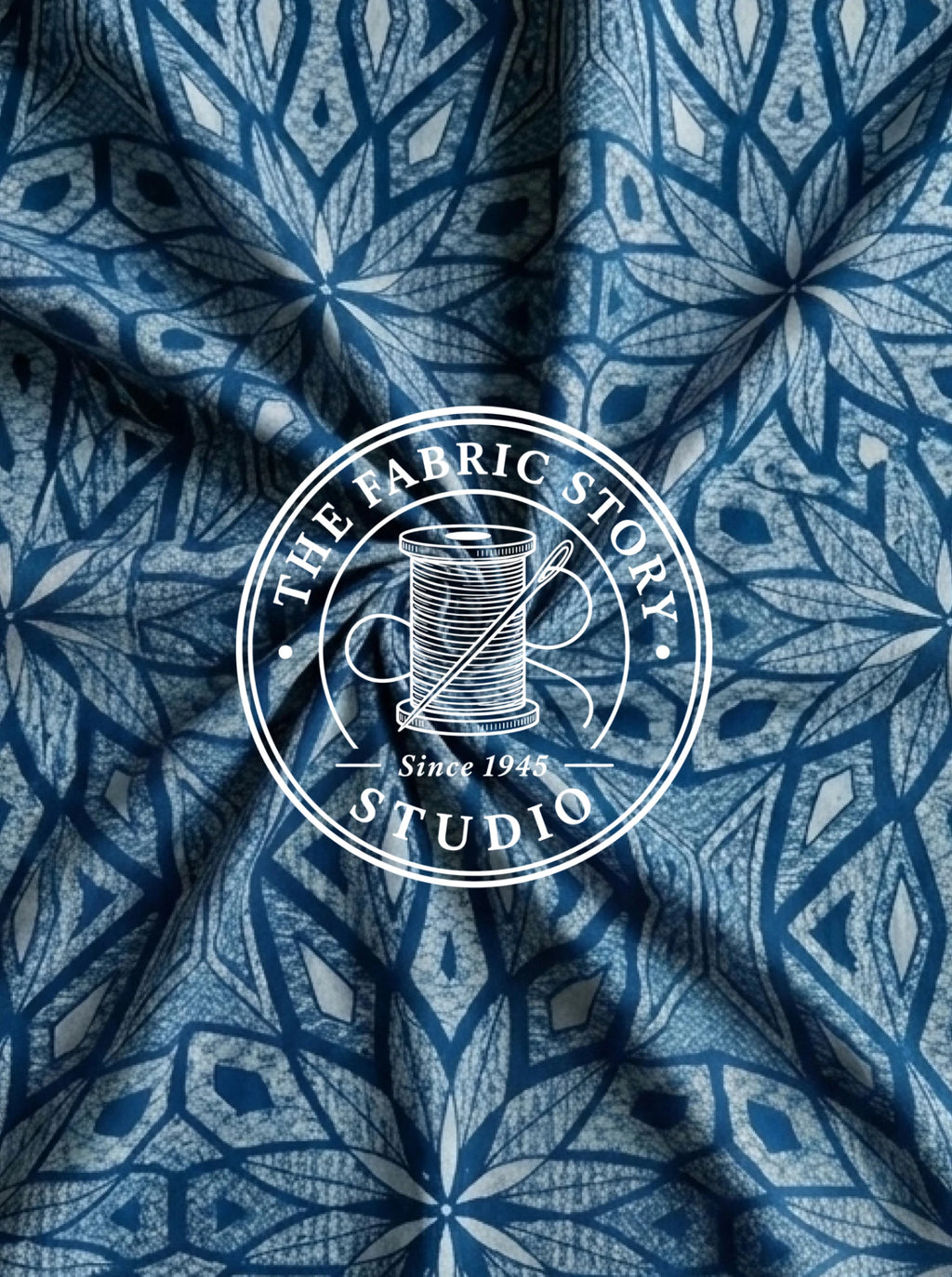 Indigo Crest Geometric Star