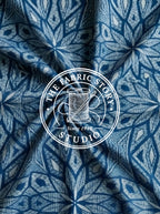 Indigo Crest Geometric Star
