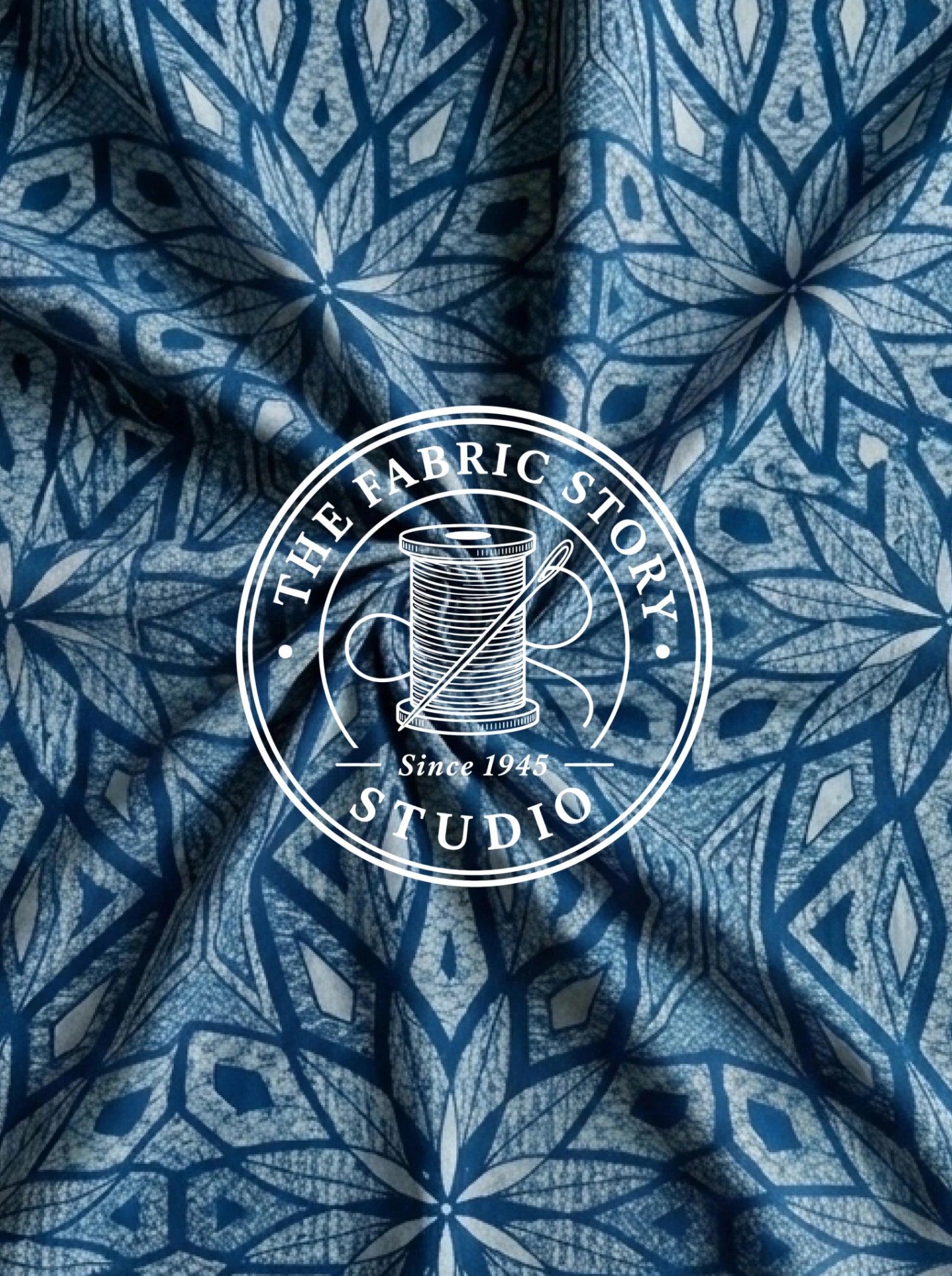 Indigo Crest Geometric Star