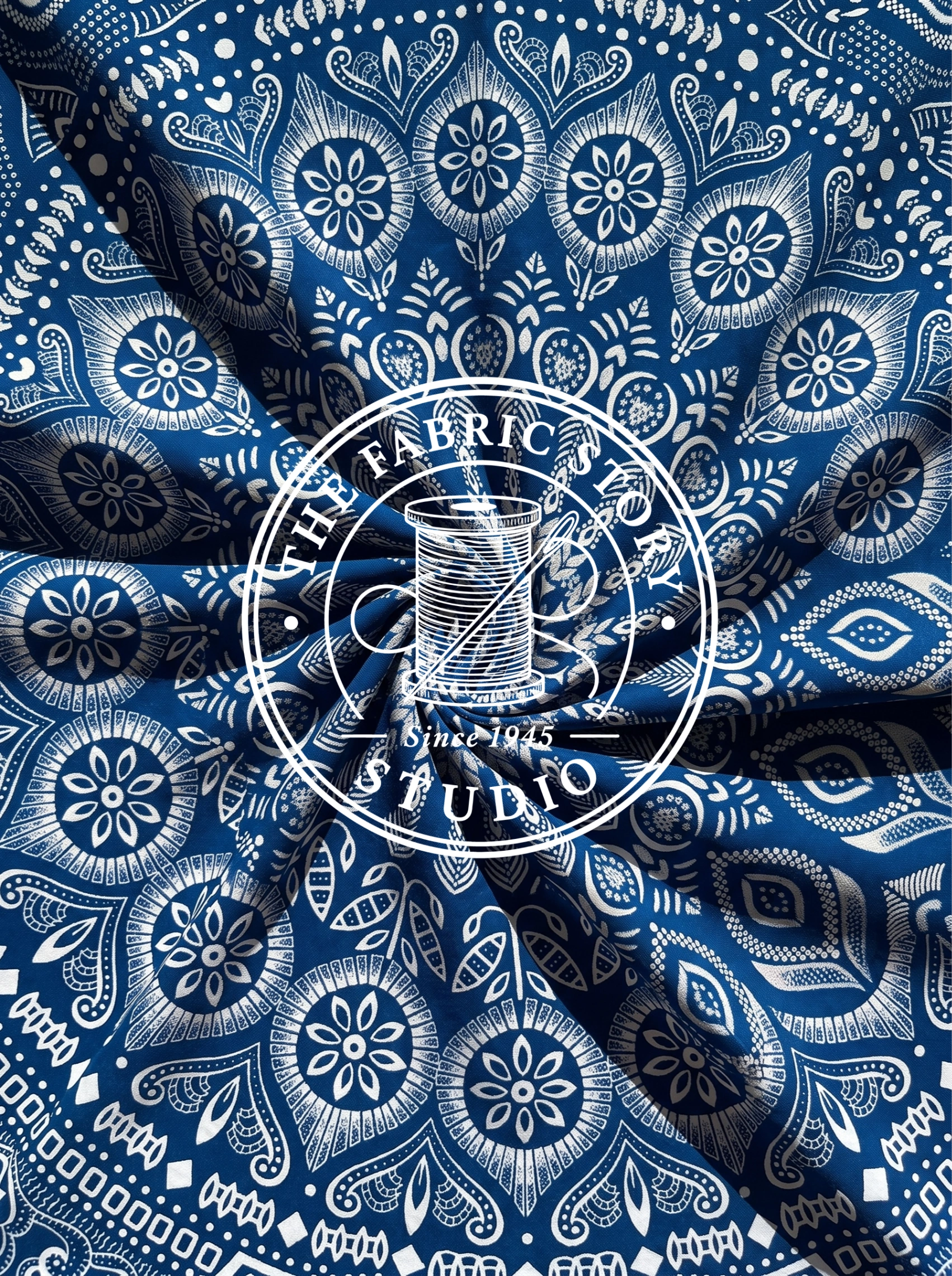 Indigo Crest Tapestry