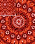 Crimson Ember Tapestry
