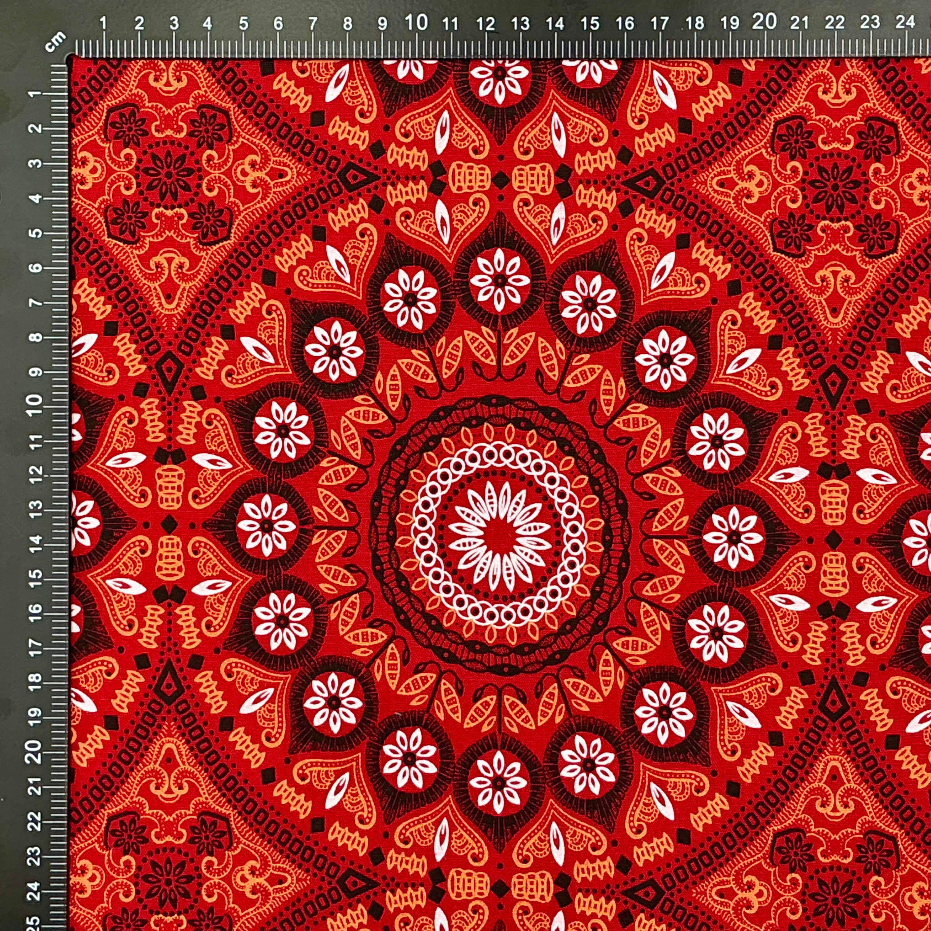 Crimson Ember Tapestry
