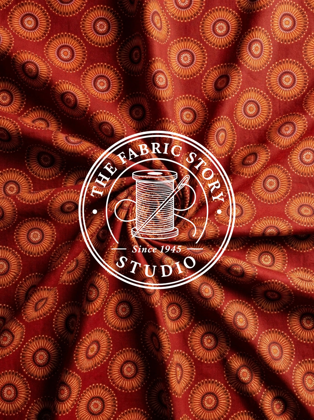 Crimson Ember Spiral Sun