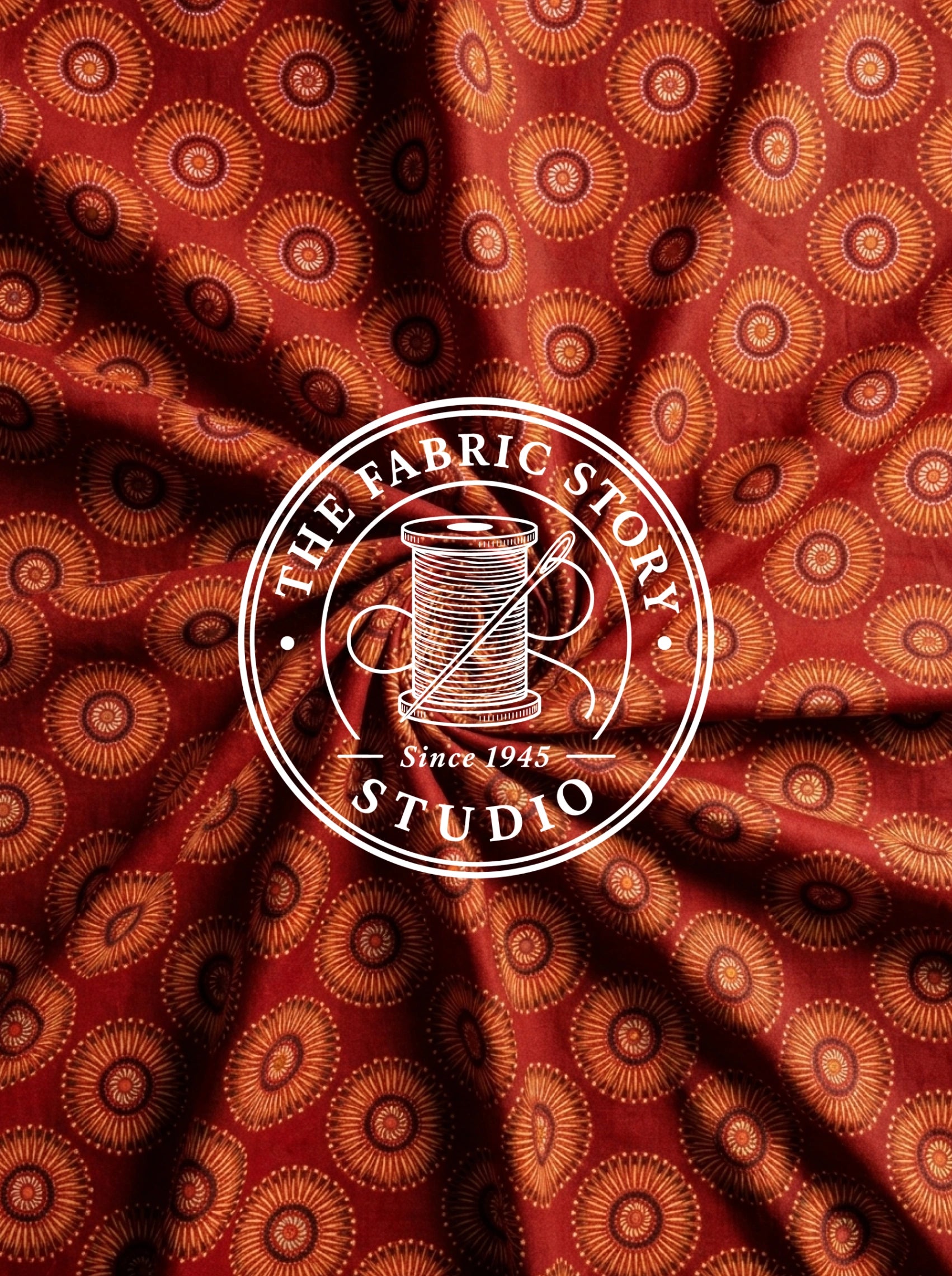 Crimson Ember Spiral Sun