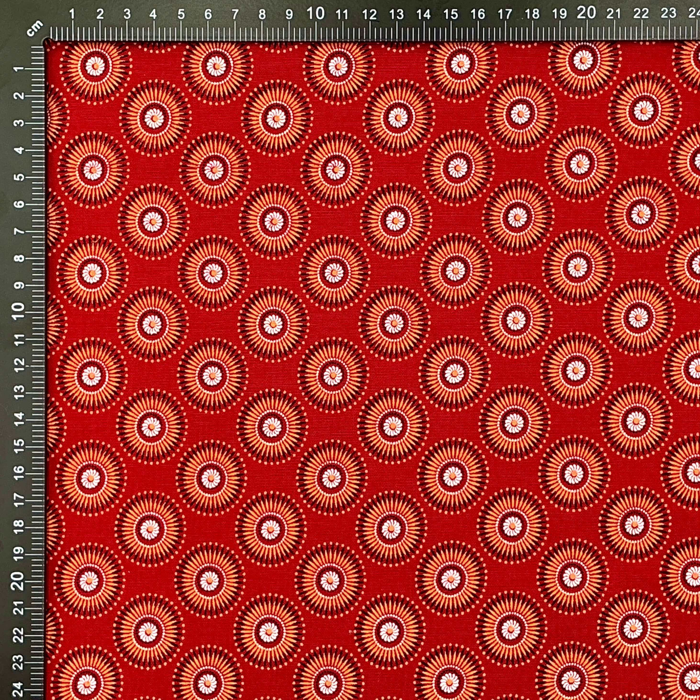 Crimson Ember Spiral Sun
