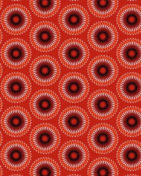 Crimson Ember Sunburst