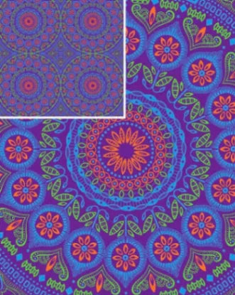Ultraviolet Rhythm Tapestry