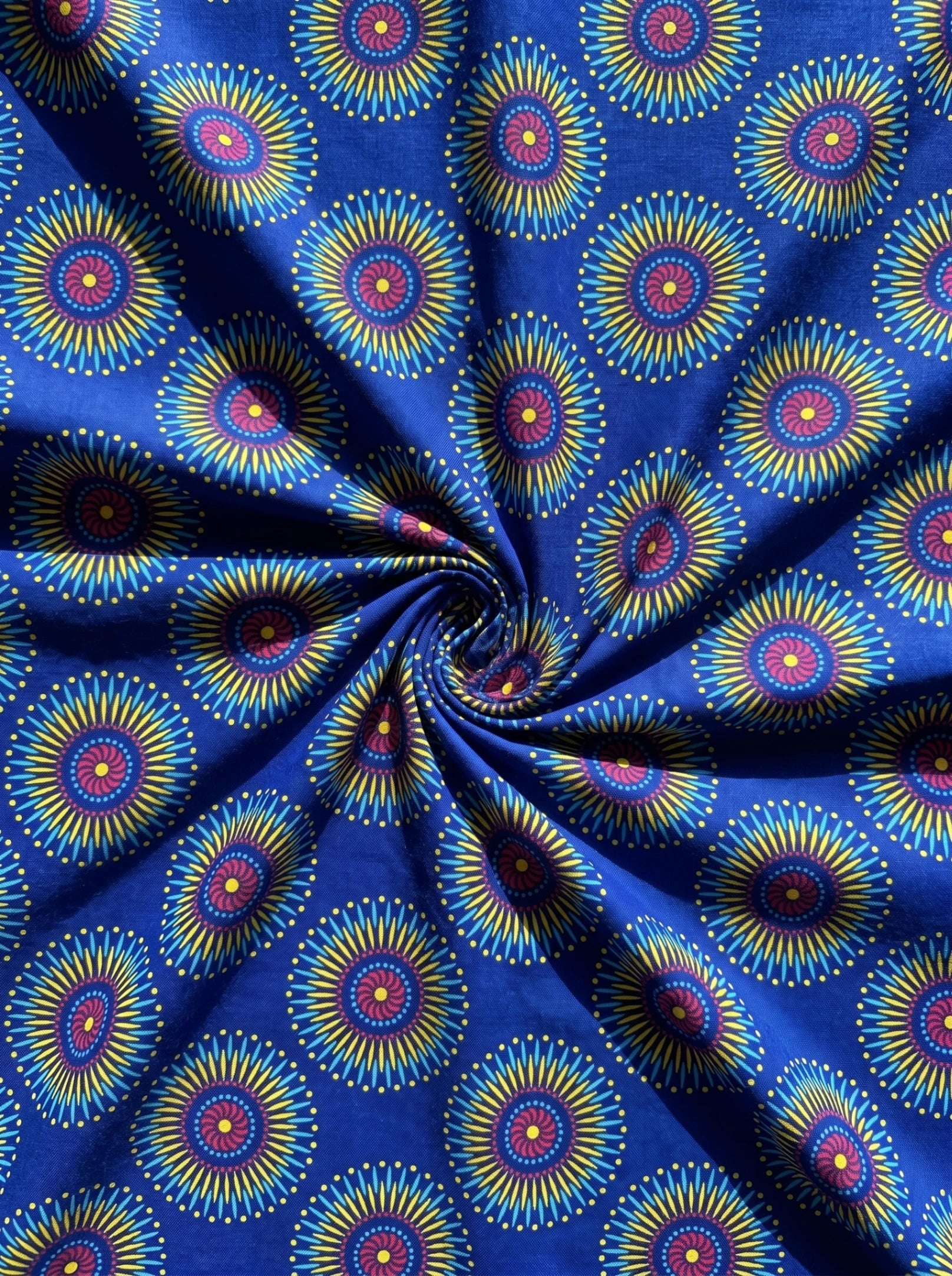 Cobalt Radiance Spiral Sun