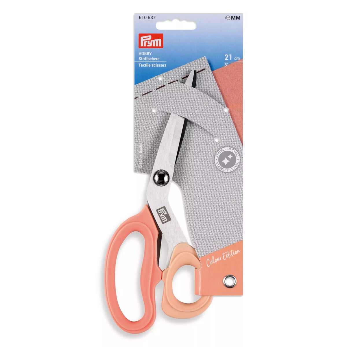 Prym Textile Scissors Hobby 8" / 21cm Limited Edition apricot