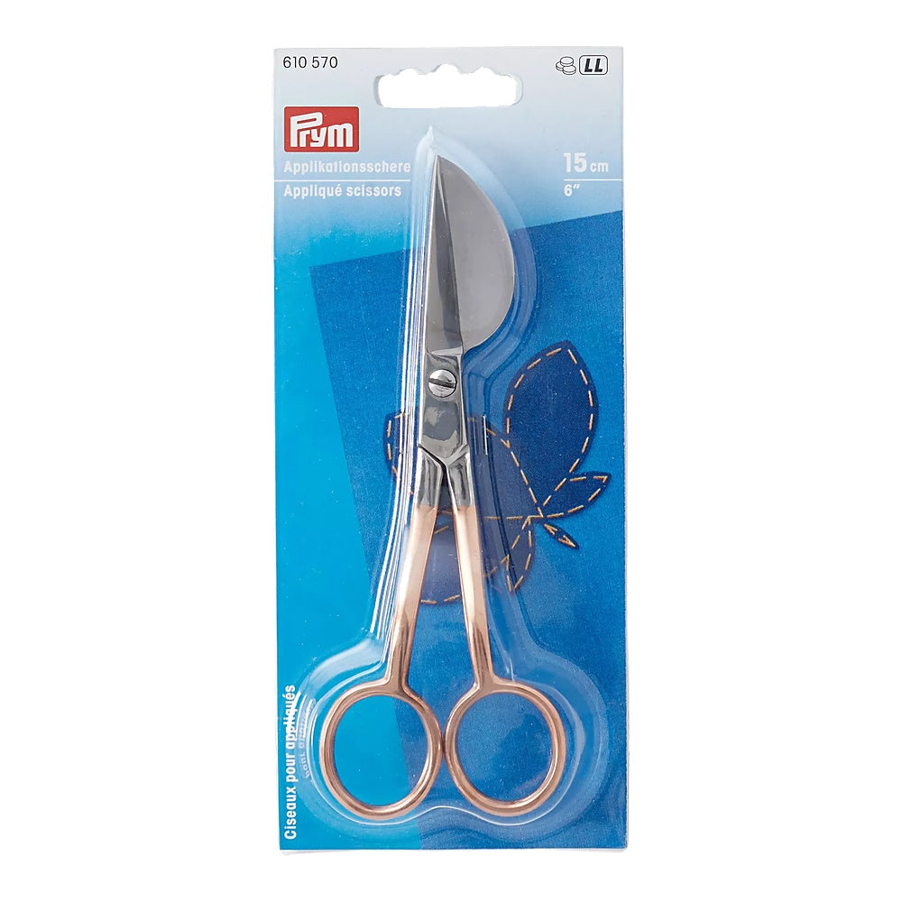 Prym Applique 15cm Scissors Stork Rose