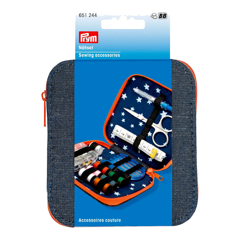 Prym Large Denim/Orange Sewing Set