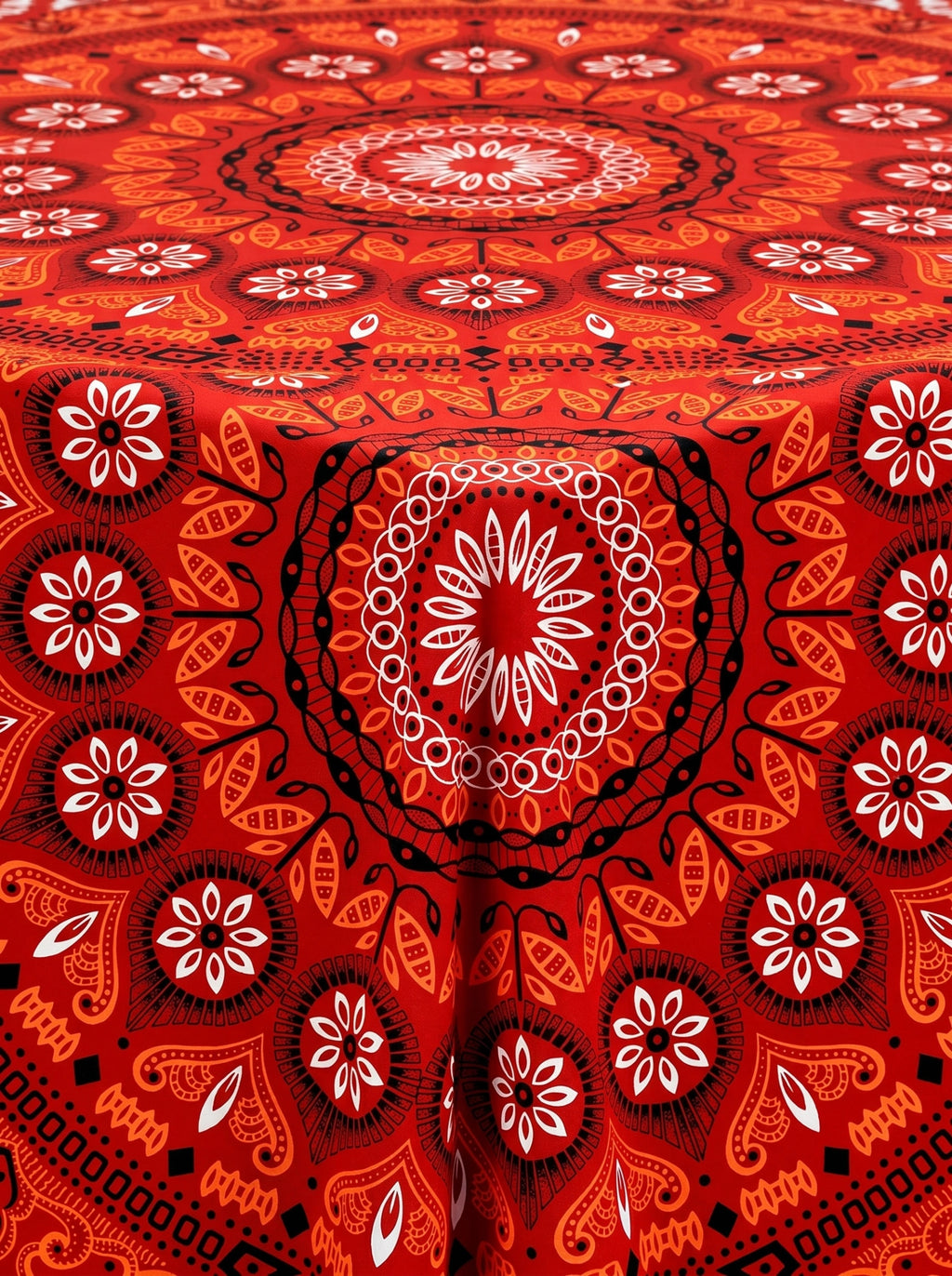 Crimson Ember Tapestry