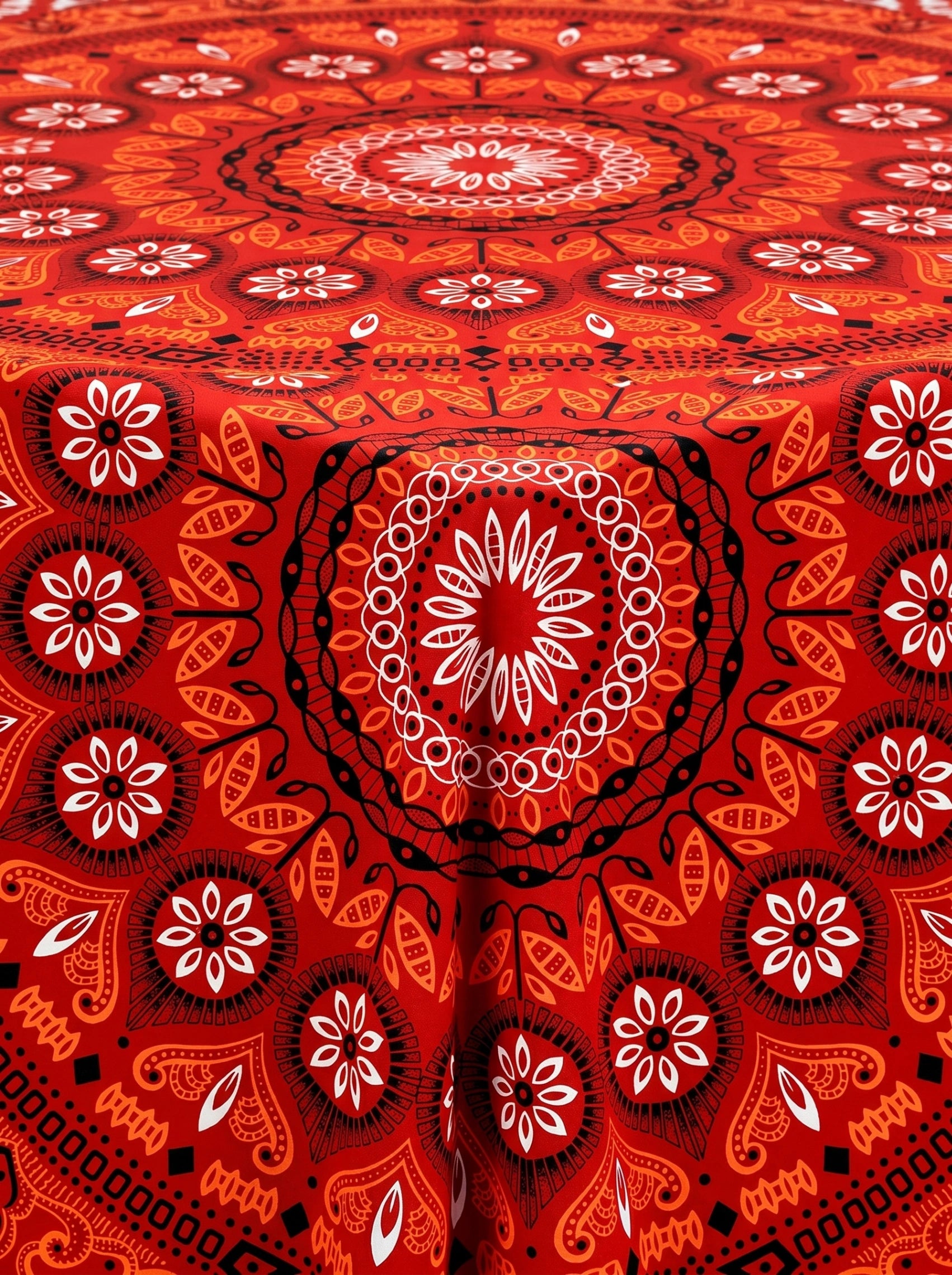 Crimson Ember Tapestry
