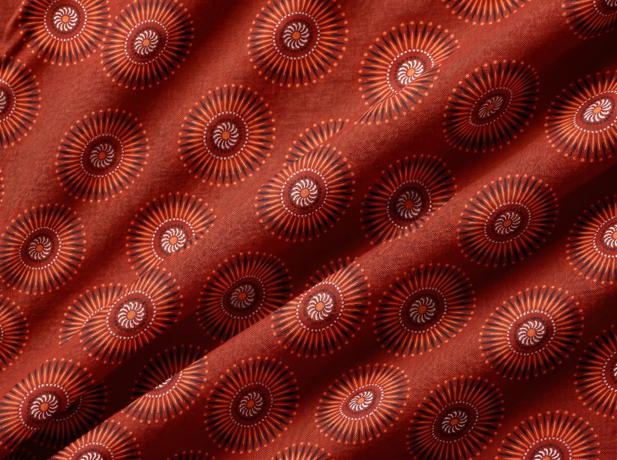 Crimson Ember Spiral Sun